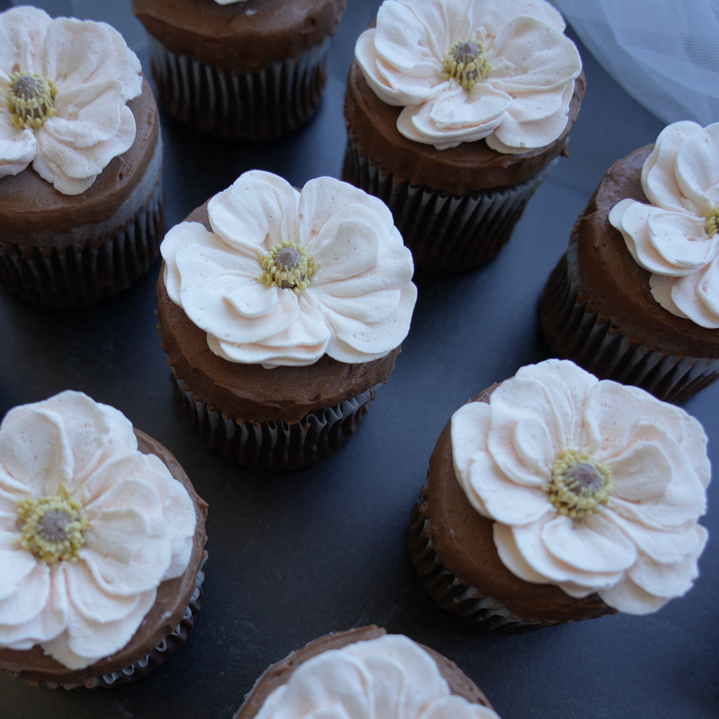 Whispering Ranunculus Cupcakes
