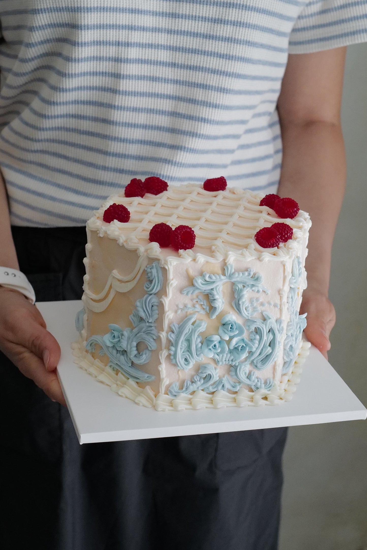 Vintage Hexagon Cake