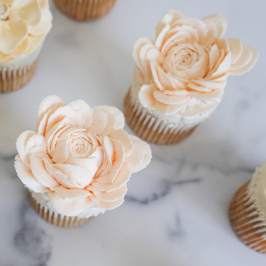 Ranunculus Cupcakes